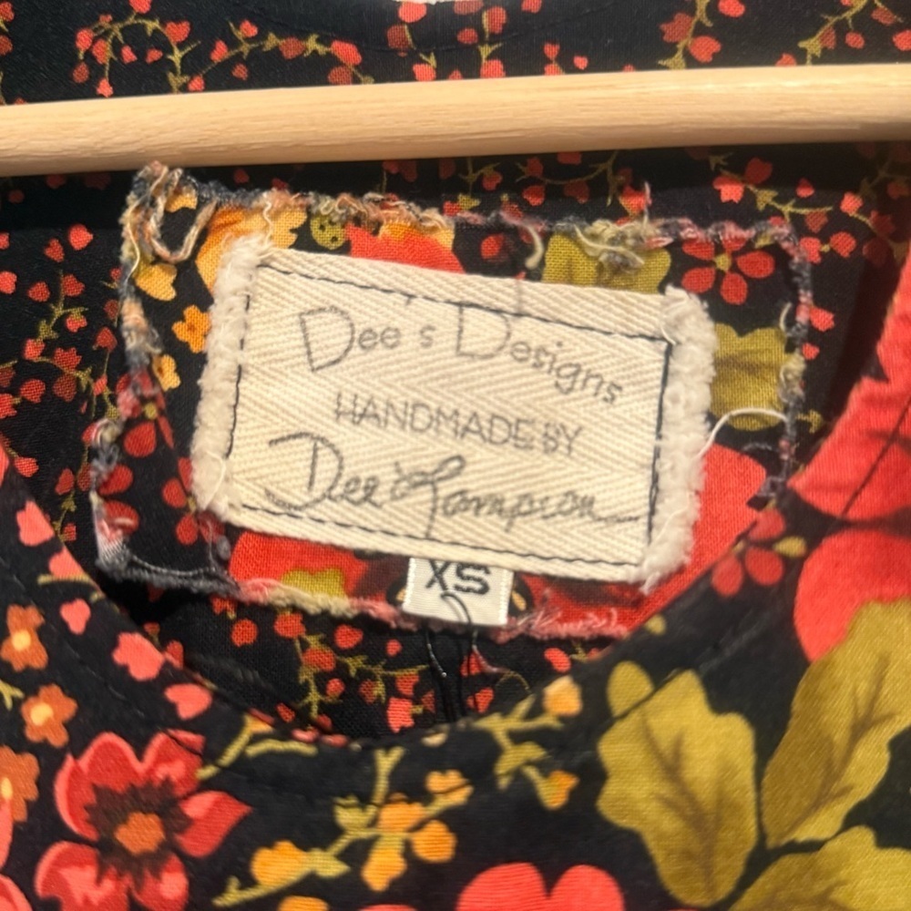 Dee's designer Lovely 50s Vintage floral patchwork midi dress - Picture 9 of 13
